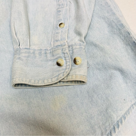 Vintage Hard Rock Cafe NY faded lightweight cotton denim mens size large - Picture 13 of 15